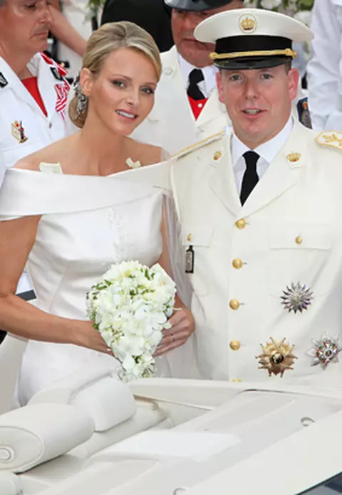 Monaco - Imagini de la nunta Printului Albert cu Charlene Wittstock