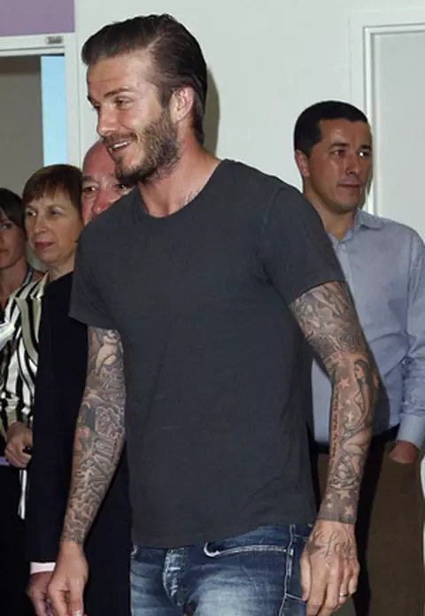 David Beckham in vizita la un spital din Melbourne