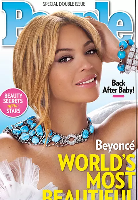 Ce colier poarta Beyonce pe coperta revistei care o declara cea mai frumoasa femeie a lumii?