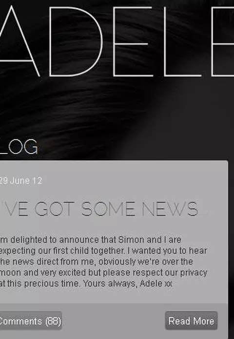 Adele este insarcinata. Ce le-a transmis cantareata fanilor?