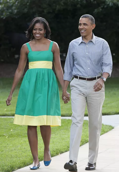 Sarutul pasional al presedintelui: Obama si sotia sa, surprinsi de Kiss Cam