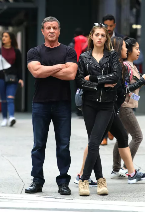 Sylvester Stallone și fiica sa, Sistine Rose Stallone