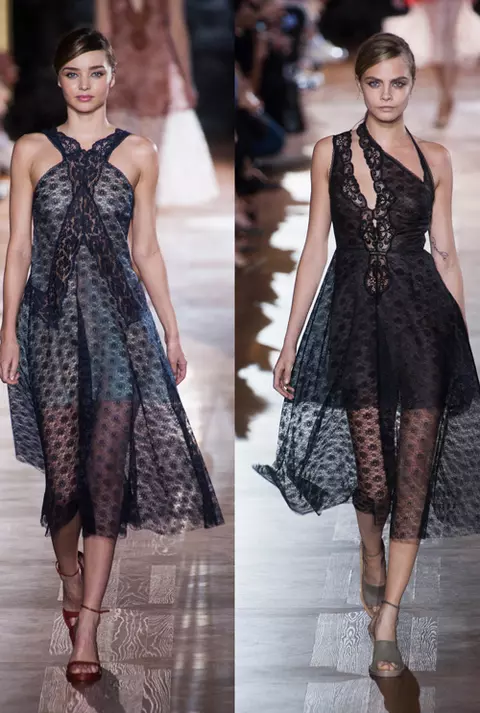 Paris Fashion Week: Cara Delevingne si Miranda Kerr pentru Stella McCartney