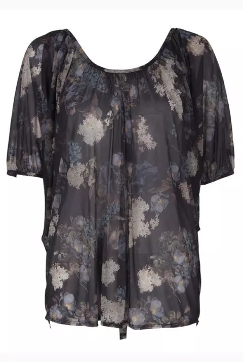 Bluza din voal, cu imprimeu floral, Next
