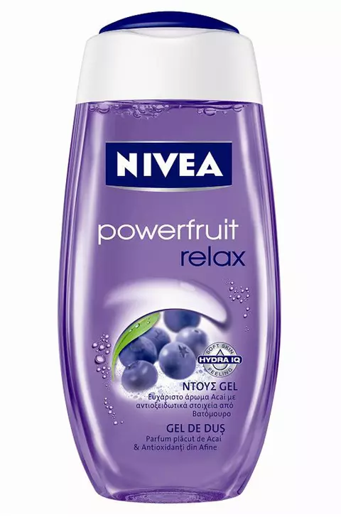 Noul gel de dus NIVEA Powerfruit Relax