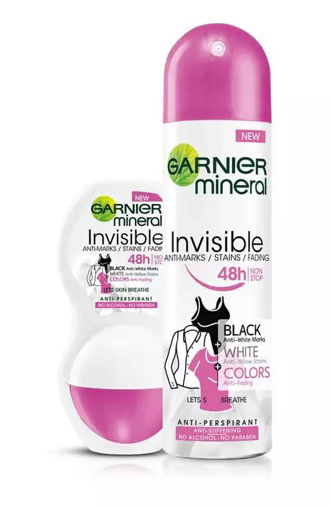 Noul deodorant Garnier Mineral Invisible 48h