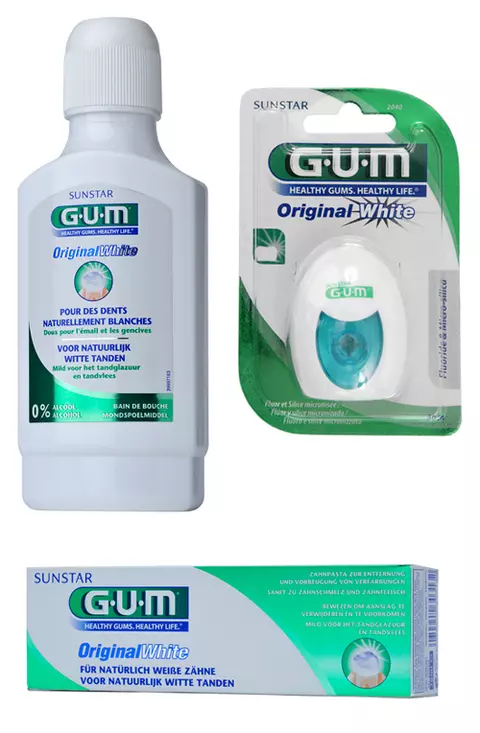 Dinti albi si sanatosi cu GUM Original White