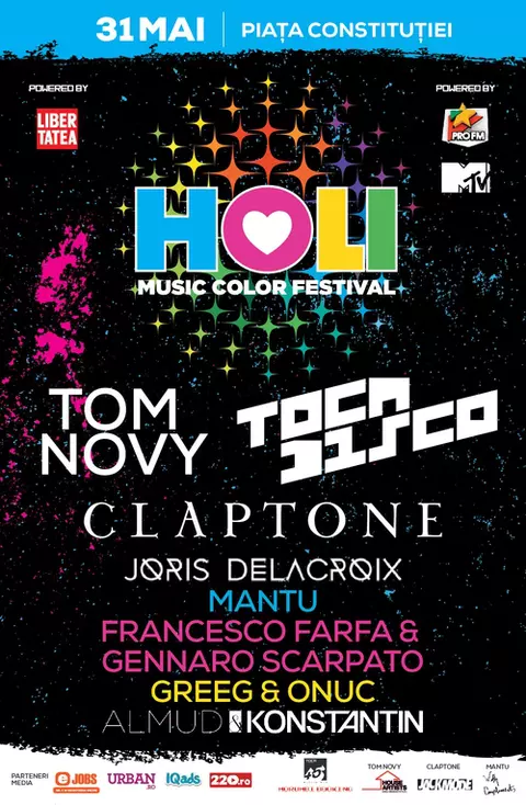 Castigatorii Concursului “Festivalul HOLI ONE Color Bucuresti” de pe pagina de facebook a revistei