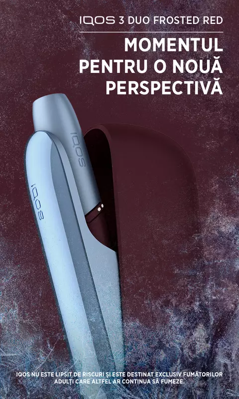 (P) IQOS lansează un nou dispozitiv în ediție limitată, IQOS 3 DUO Frosted Red