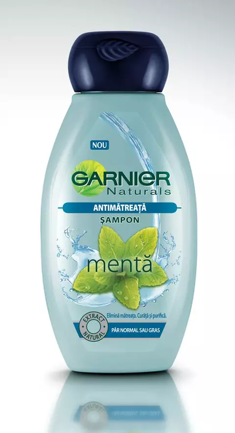 Garnier Naturals - Sampon antimatreata, cu menta