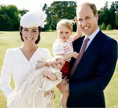Ducesa de Cambridge, Printesa Charlotte, Printul George si Printul William