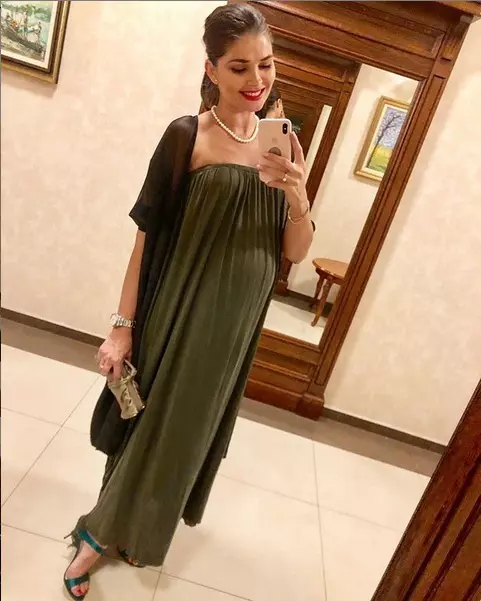 Alina Pușcaș, cu două săptămâni înainte de a naște.