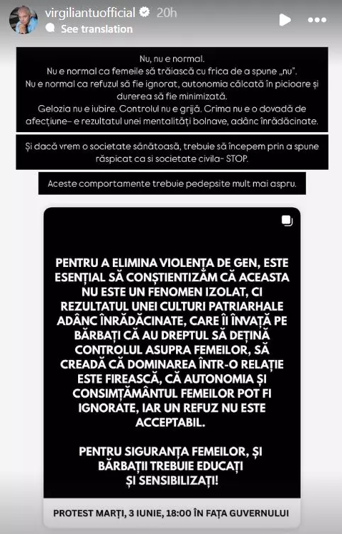 Vedetele care susțin protestul după uciderea Teodorei Marcu  (2)