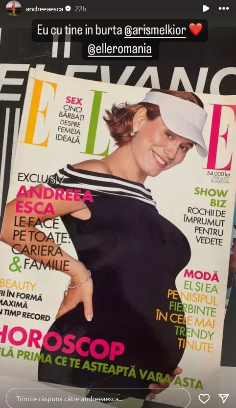 Andreea Esca, imagini de când era însărcinată cu fiul ei  (1)