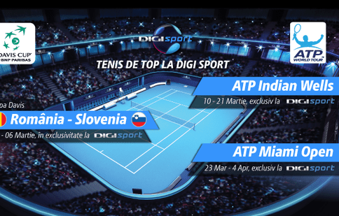 România - Slovenia, în Cupa Davis, se vede la Digi Sport