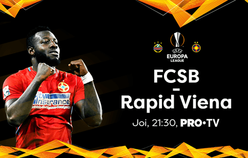 PRO TV transmite live meciul FCSB – Rapid Viena, joi, 30 august