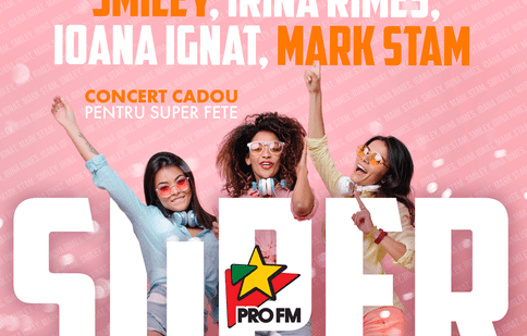 GALERIE FOTO. Smiley și Irina Rimes vor fi starurile concertului ProFM Super Girl