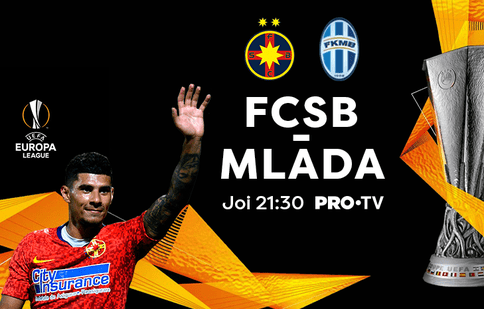 FCSB își continuă drumul către grupele Europa League, în direct la Pro TV, în meciul cu Mlada Boleslav