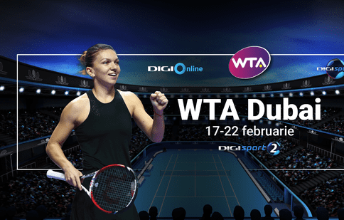 Turneul WTA de la Dubai se vede exclusiv la Digi Sport. Când va juca Simona Halep