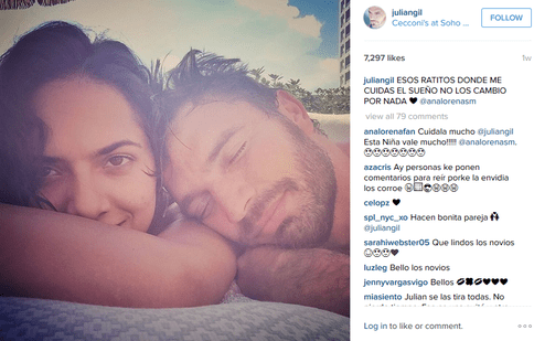 Julian Gil și Ana Lorena Sanchez sunt împreună
