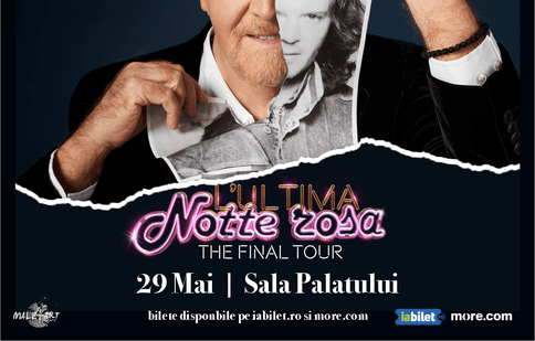 Superstarul italian Umberto Tozzi include România în ultima serie de concerte care încheie o carieră de peste 50 de ani