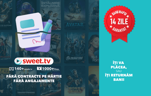 Intră într-o nouă eră a televiziunii cu SWEET.TV - abonează-te, fără obligații și contracte pe hârtie!