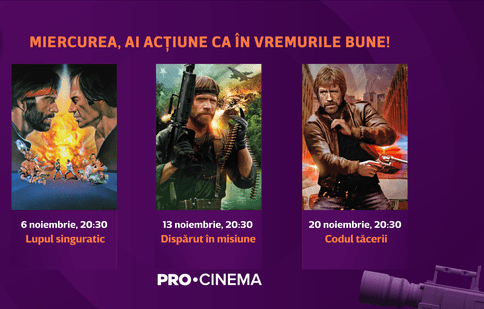 Ce filme putem vedea la PRO Cinema în luna noiembrie. Eroii peliculelor de acțiune cuceresc micul ecran