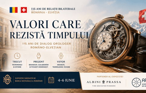 Expoziția „Valori care rezistă timpului” de la BNR: Albini Prassa aduce în prim-plan 115 ani de relații România–Elveția prin orologerie