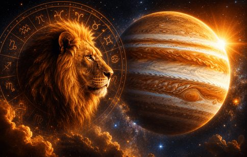 Jupiter intră în Leu în iulie 2026. Cinci zodii intră într-o perioadă de noroc, schimbări și oportunități