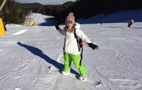 Bianca Ioniţă s-a îndrăgostit de pârtiile de schi din Bulgaria