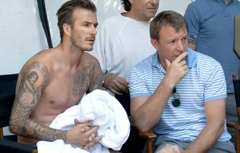 David Beckham face fitness cu Guy Ritchie