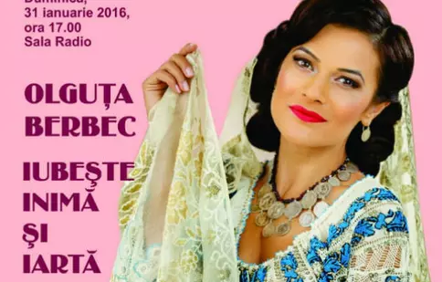 Concert și lansare CD Olguța Berbec, la Sala Radio