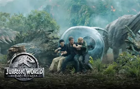 În așteptarea trailerului „Jurassic World 2”, Christ Pratt are un singur cuvânt de spus: „Fugiiiți”
