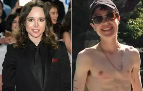 Elliot Page, primele imagini după operația de bust care i-a completat transformarea