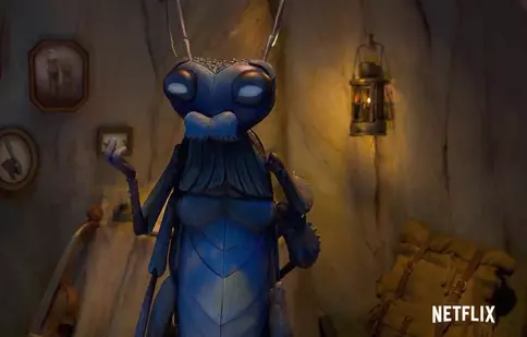 Cum arată noul „Pinocchio”, făcut de Guillermo del Toro pentru Netflix. Ewan McGregor este vocea lui Sébastien J. Cricket