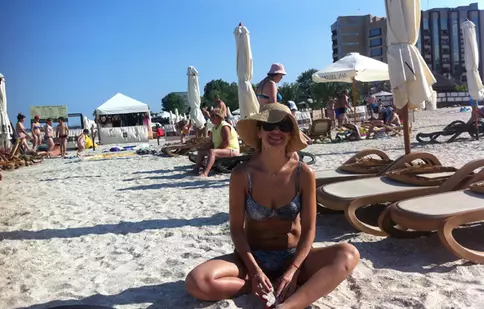 Diana Niculescu nu se mai satură de mare