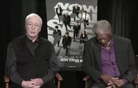 Morgan Freeman a aţipit în timpul unui interviu!
