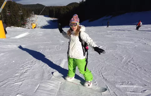 Bianca Ioniţă s-a îndrăgostit de pârtiile de schi din Bulgaria