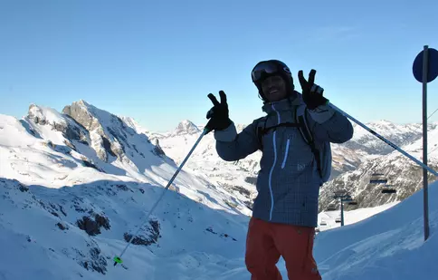 George Vintilă şi-a petrecut vacanţa pe schiuri, în Austria