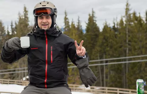 Cosmin Seleși a fost arbitru pe pârtia de schi