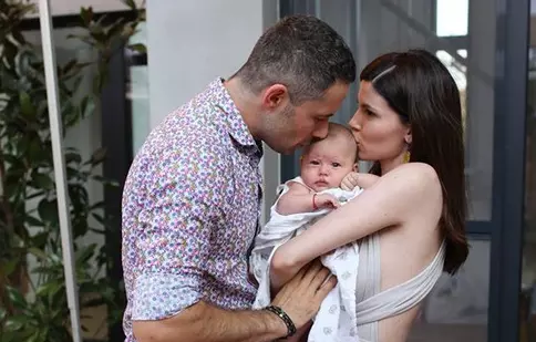 Anca Lungu şi-a creştinat fetiţa