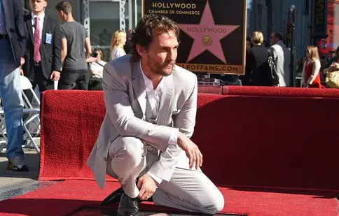 Matthew McConaughey a primit o stea pe Bulevardul Walk of Fame