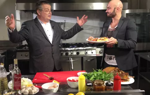 Bendeac intră în bucătăria lui Dinescu, la “Politică și delicatețuri” (TVR 1)