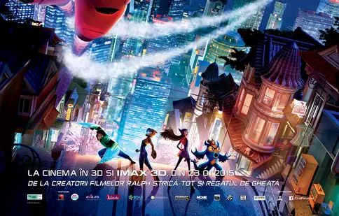 Filmul Disney „Big Hero 6 / Cei 6 supereroi” are premiera pe 23 ianuarie