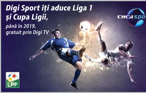 Liga 1 și Cupa Ligii se văd gratuit în rețeaua RCS & RDS, la Digi Sport