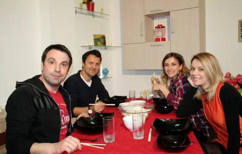 Alexandru Papadopol, Dana Rogoz, Diana Dumitrescu şi Dorian Boguţă,la „Cireaşa”