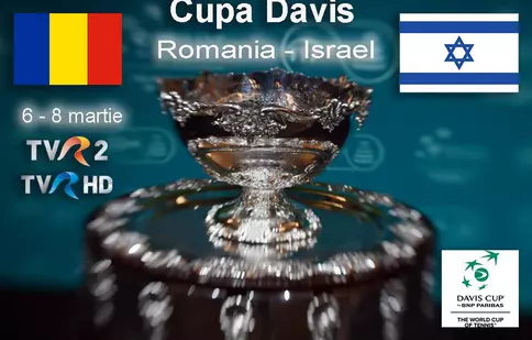 Cupa Davis: Partida România-Israel este în direct la TVR 2 şi TVR HD