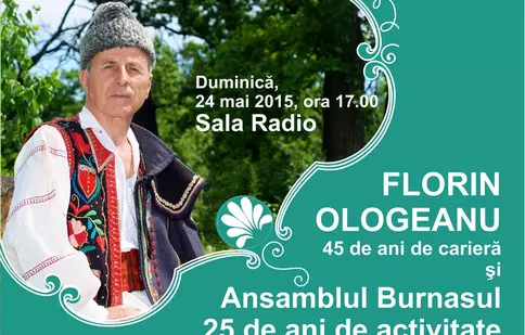 Florin Ologeanu și Ansamblul Burnasul, împreună la Sala Radio, pe 24 mai