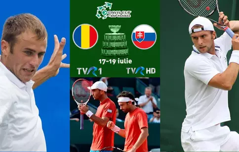 De astăzi, TVR 1 va difuza meciurile România - Slovacia din Cupa Davis
