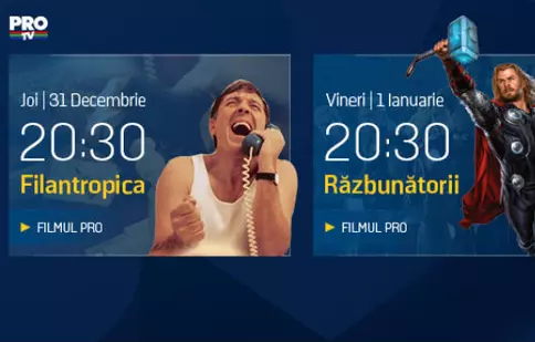 În ultima zi din an, la Pro TV ai comedie românească